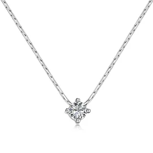 0.25 Carat Round Cut Solitaire Pendant Necklace
