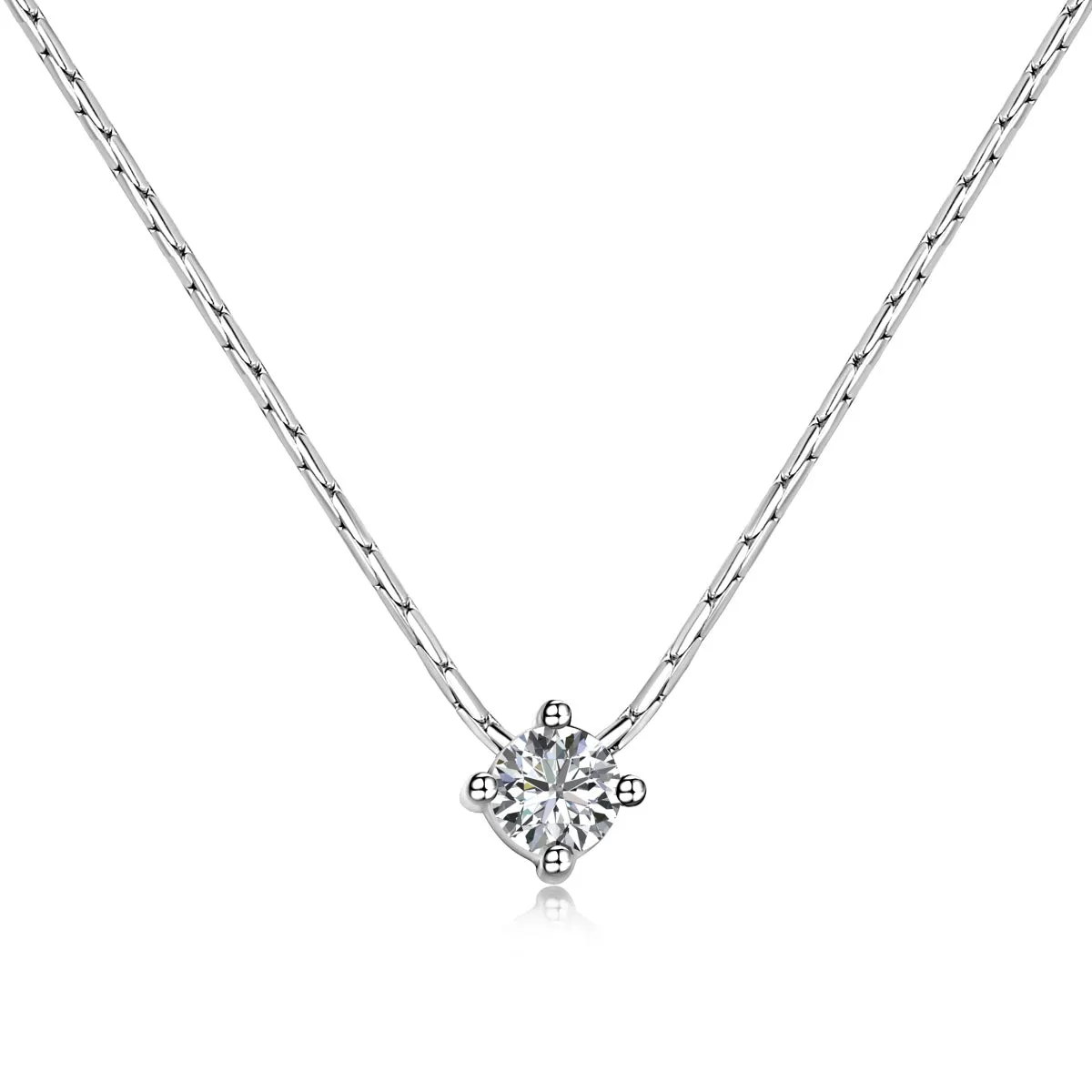 0.25 Carat Round Cut Solitaire Pendant Necklace