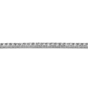 18ct White Gold Brilliant Cut Diamond Tennis Bracelet