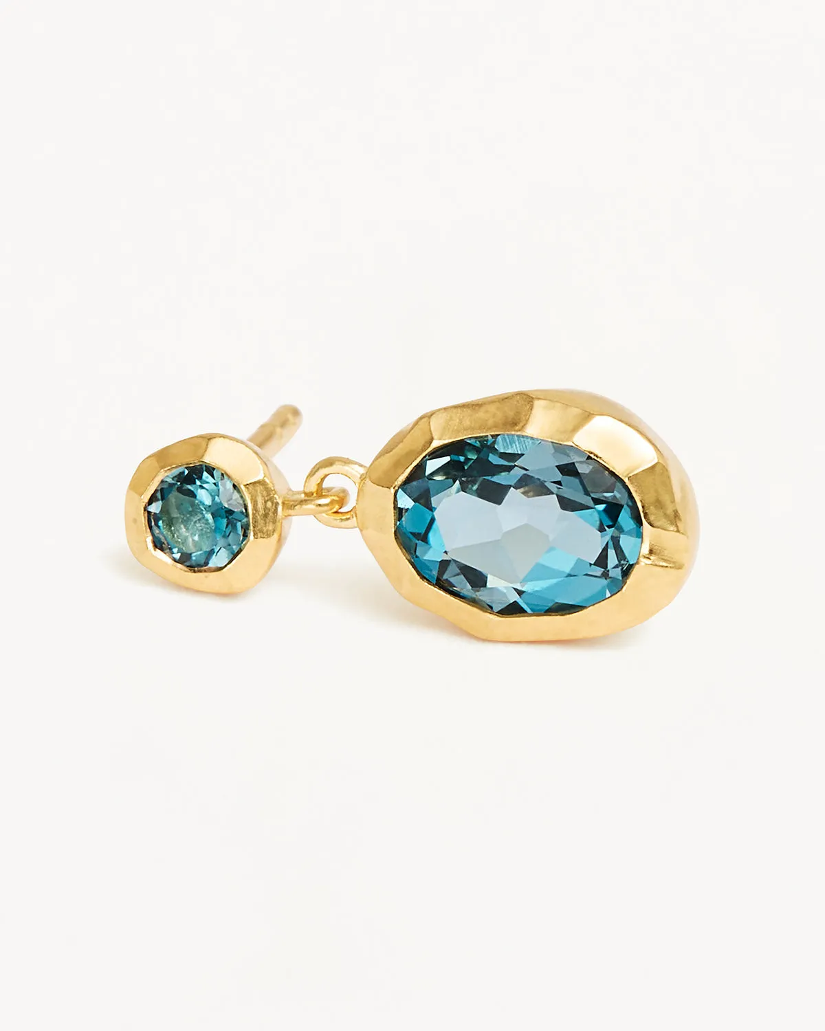 18k Gold Vermeil Sacred Jewel Topaz Earrings