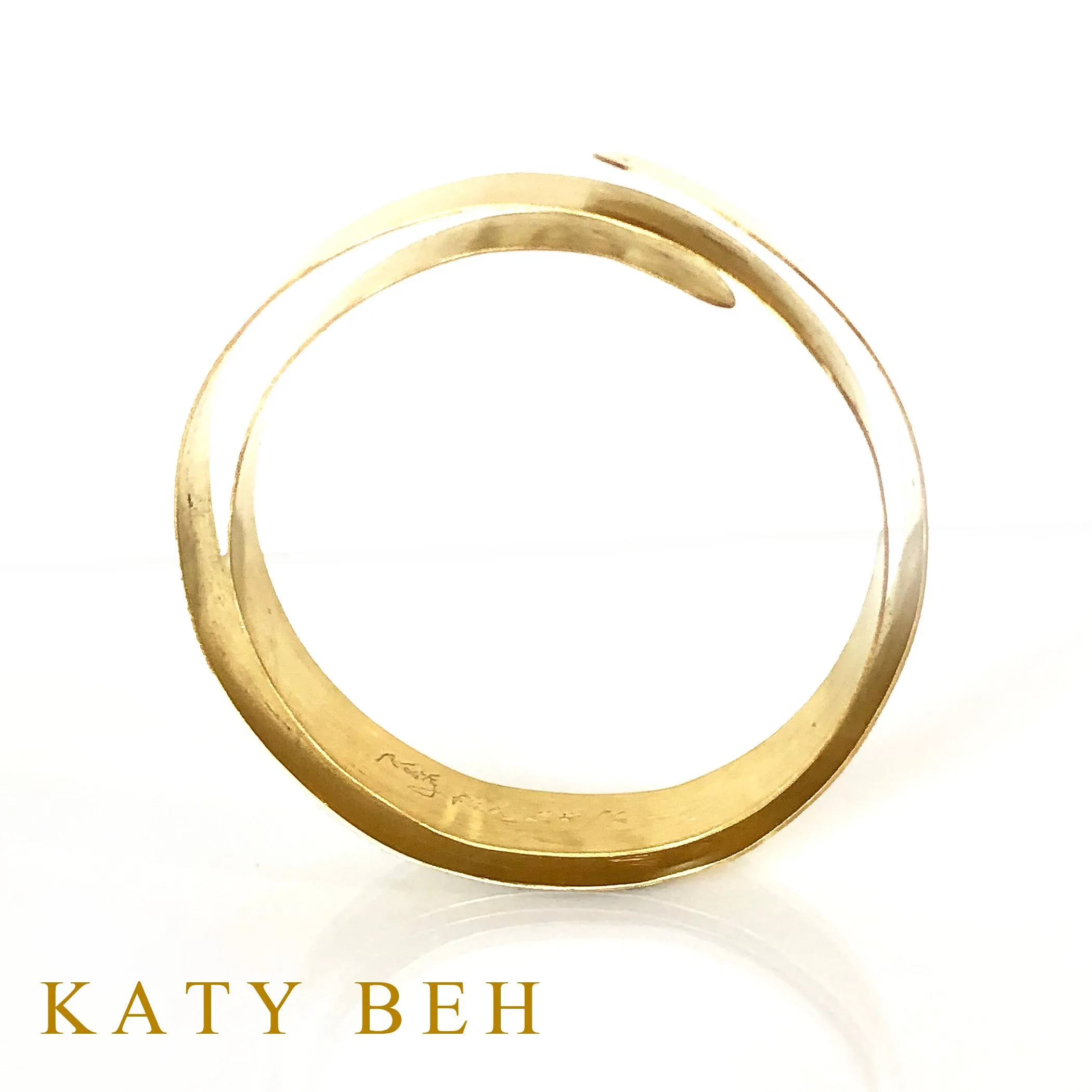 22k Gold Coil Cuff Bracelet