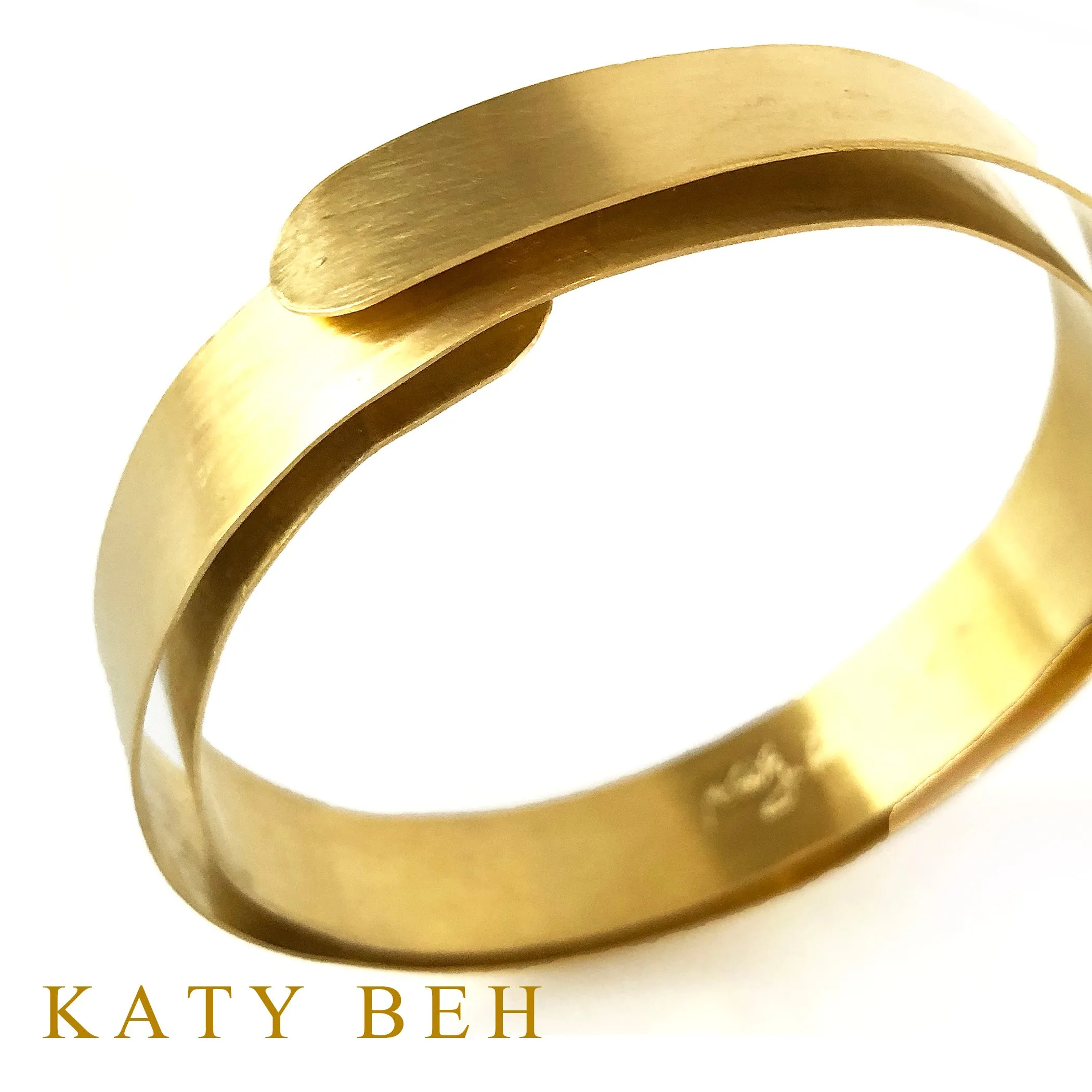 22k Gold Coil Cuff Bracelet