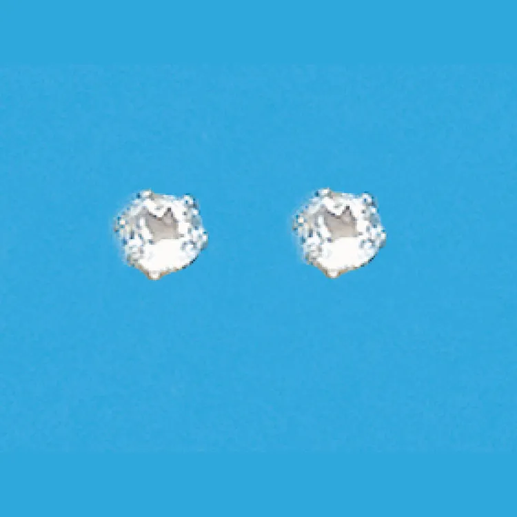 4mm Genuine White Topaz