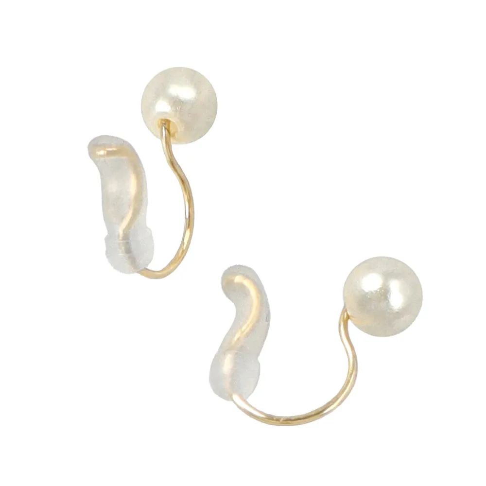 4mm Pearl Airy Fit Clip On Earrings