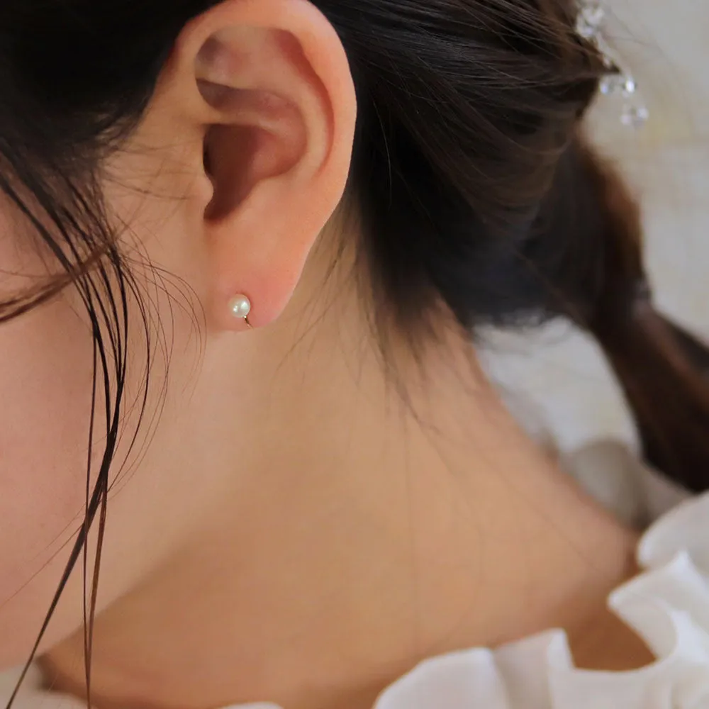 4mm Pearl Airy Fit Clip On Earrings