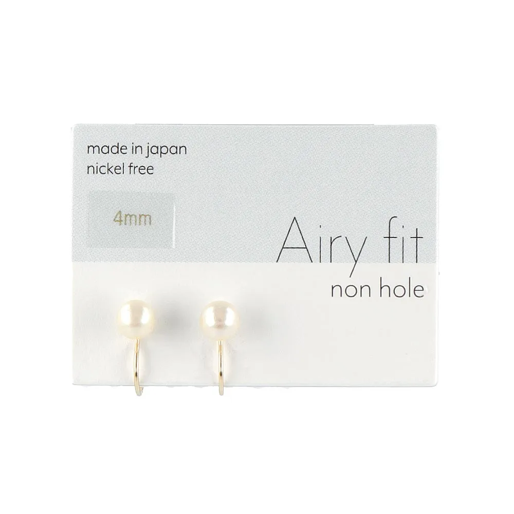 4mm Pearl Airy Fit Clip On Earrings