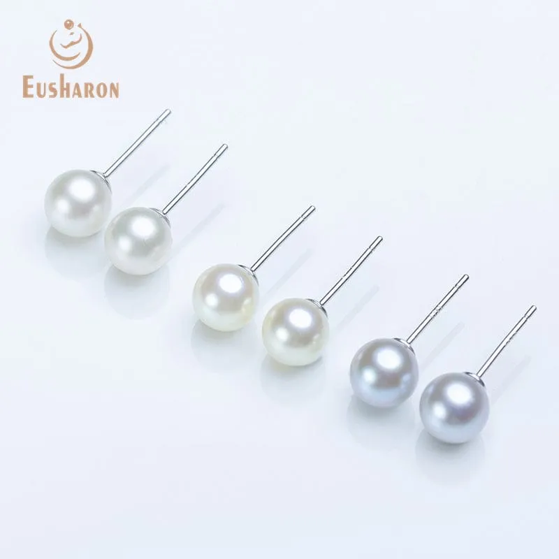 5 Pairs 6-7mm Akoya Pearl Stud Earrings