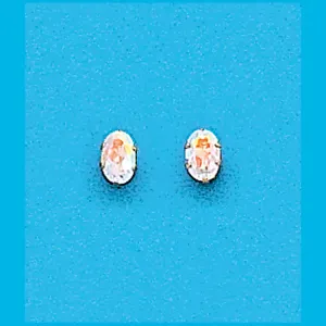 6x4 Oval Mercury Mist Topaz