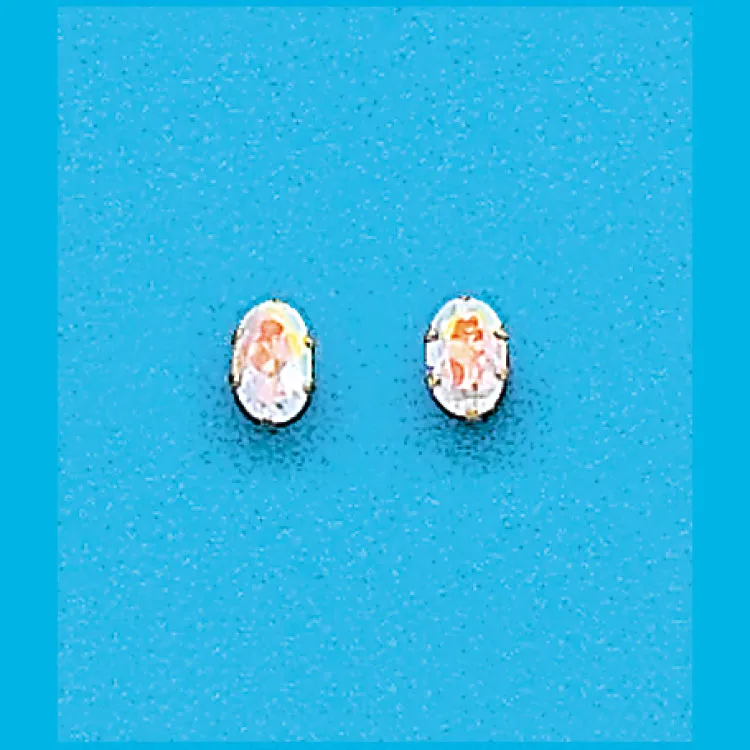 6x4 Oval Mercury Mist Topaz