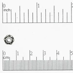 7.8mm x 3.8mm Donut Coral Bead - Made of Pewter - Sold Individually - CBS5/B200
