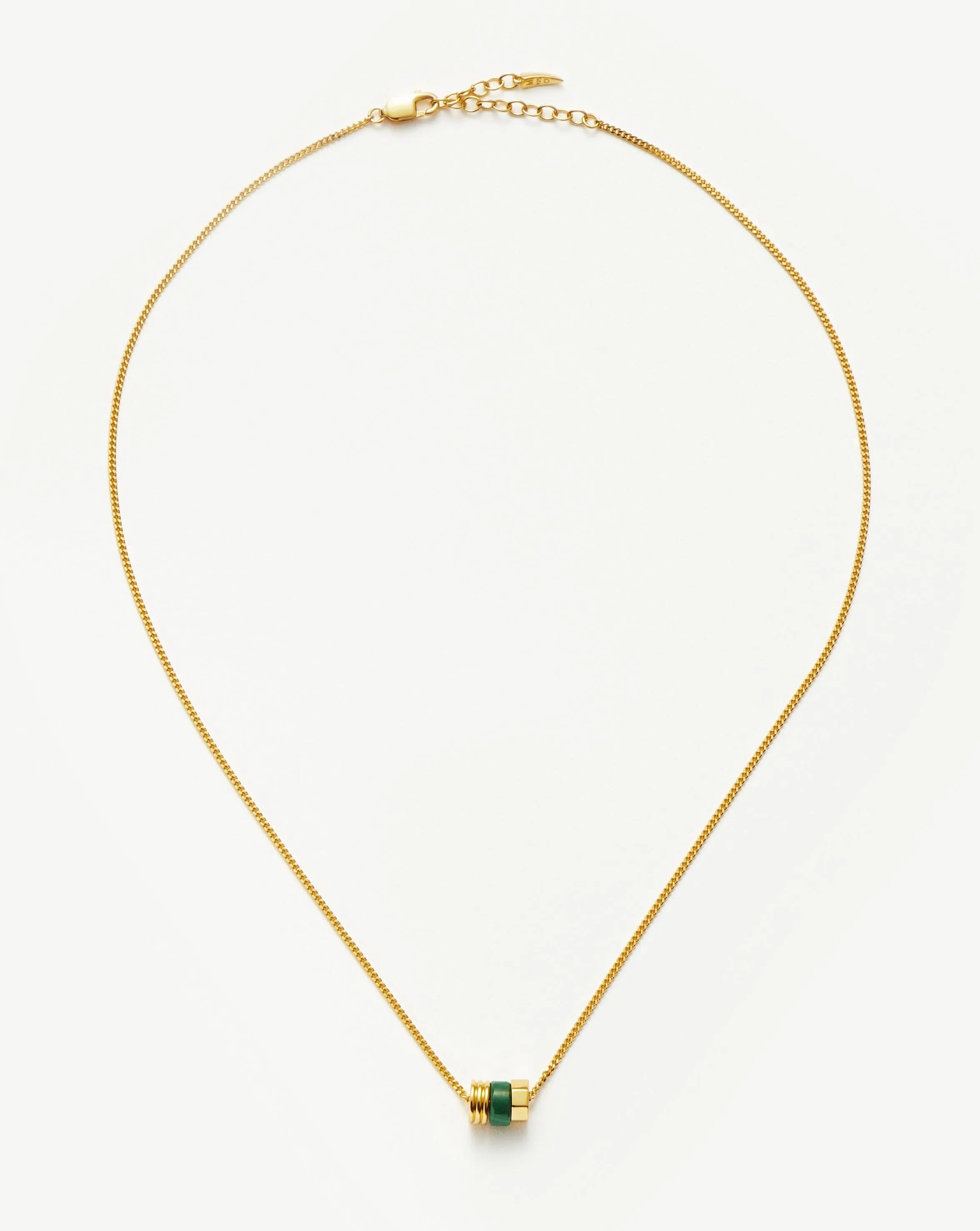 Abacus Beaded Floating Charm Necklace | 18k Recycled Gold Vermeil on Recycled Sterling Silver