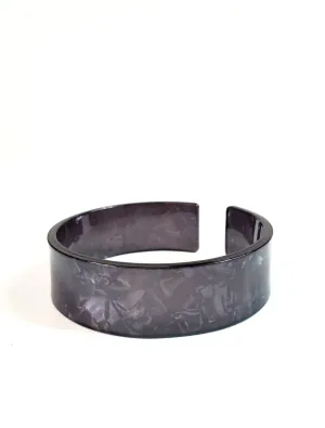 Acetate Bangle in Black