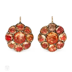 Antique topaz earrings