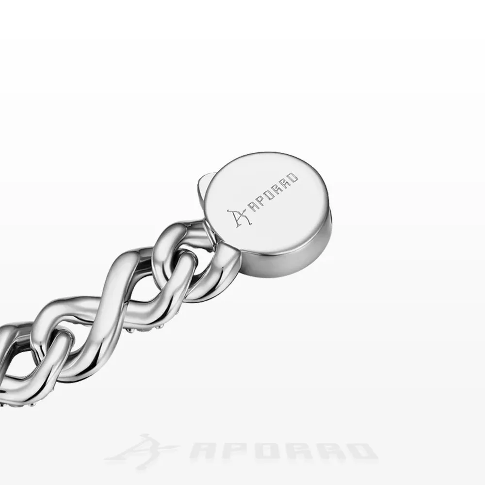 Aporro Infinity Two-tone Snake Shape Bracelet - 8mm