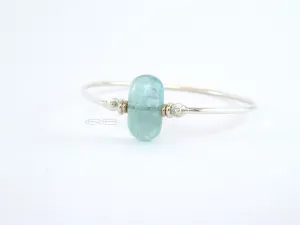 Aquamarine bangle