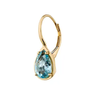 Aquamarine Teardrop Earring