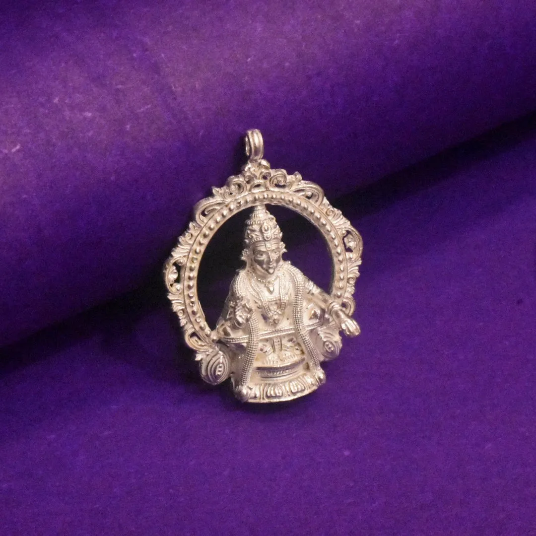 Asp Pure Silver Ayyappa Swami Locket