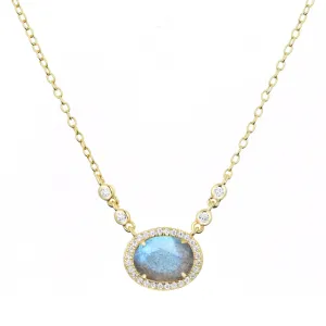 Aura Labradorite Gemstone Necklace
