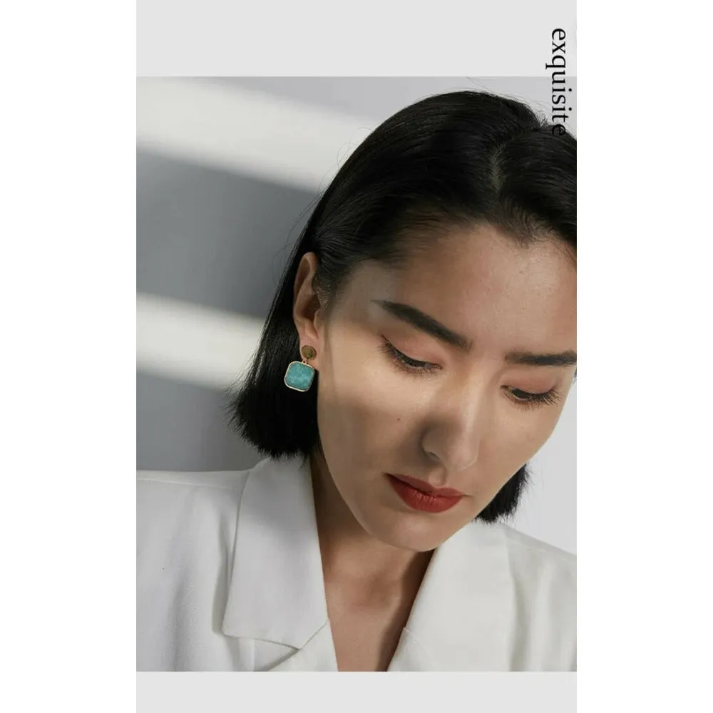 Aves Turquoise Drop Earrings