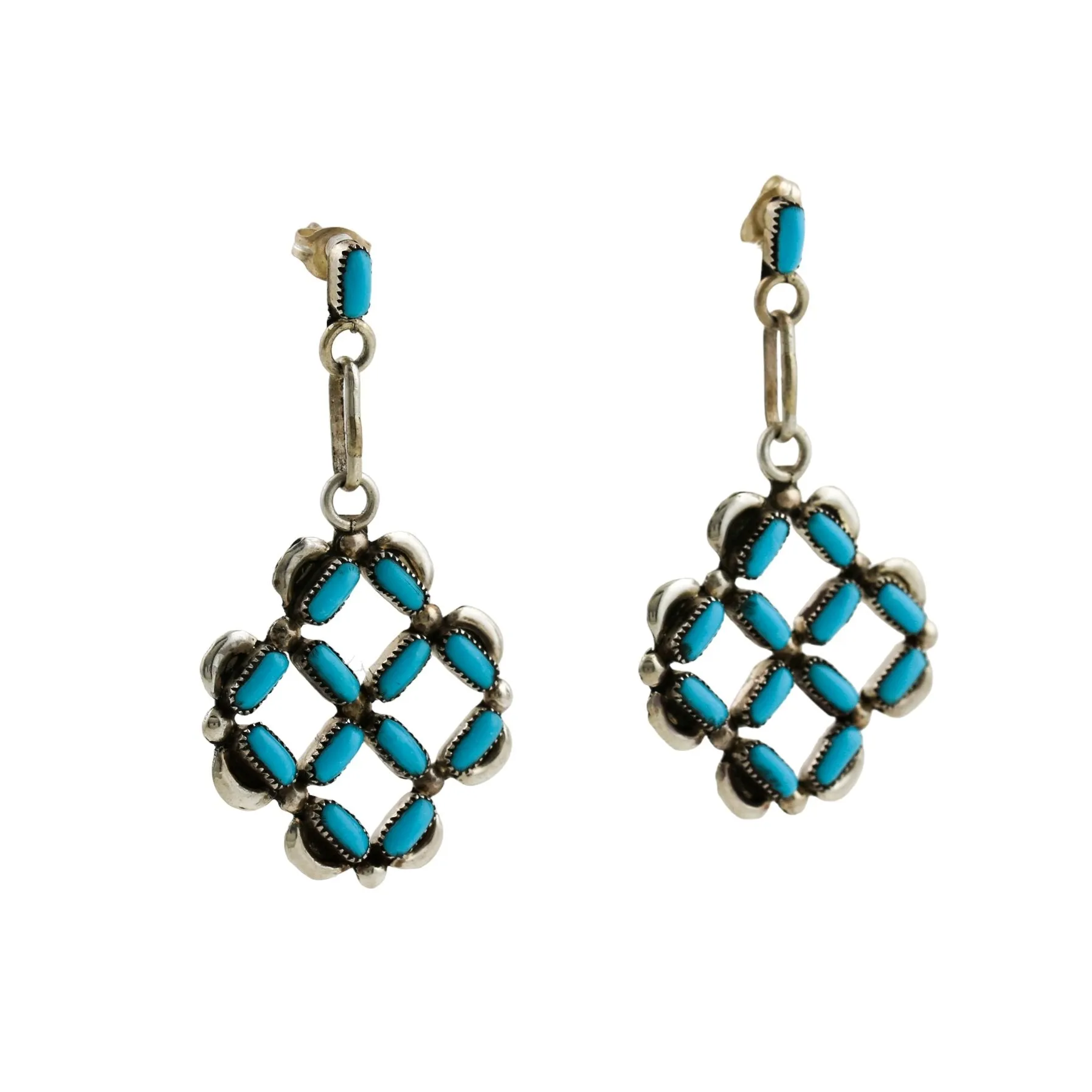 Basket Weave Zuni  Earrings