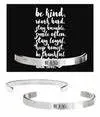 Be Kind Pewter Cuff