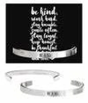Be Kind Pewter Cuff