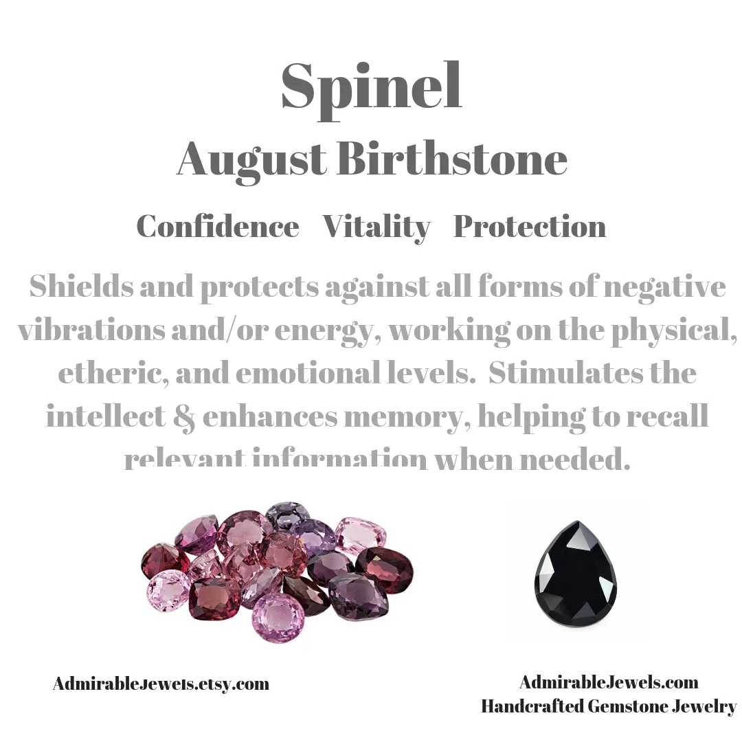 Beaded Black Spinel Necklace