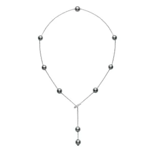 Black South Sea Cultured Pearl Lariat Necklace
