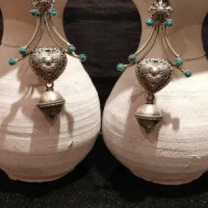 Bohemian Antique Silver Earrings