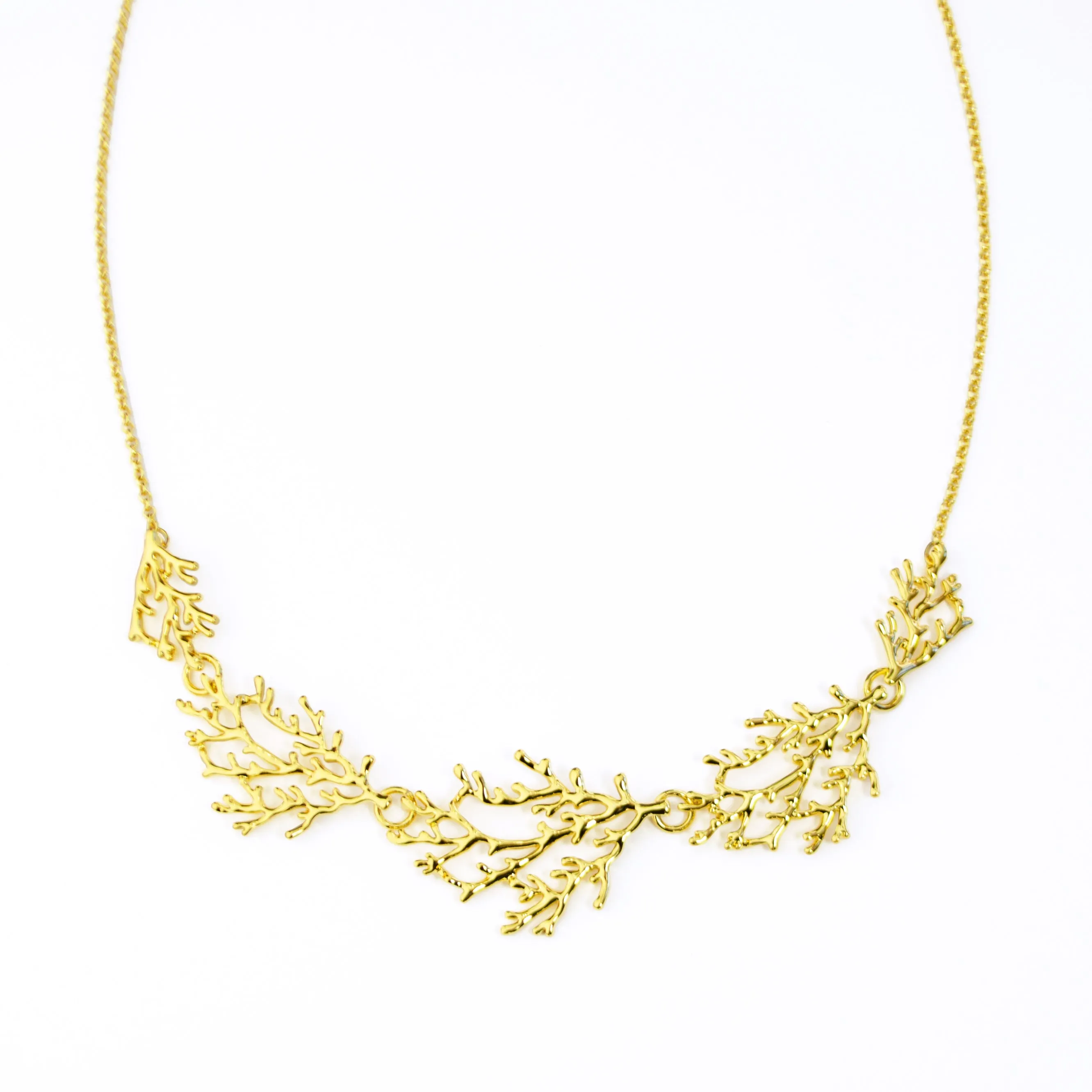 Boho Style Coral Necklace and Earring Set