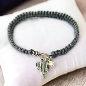 Cactus Macrame' Cuff bangle