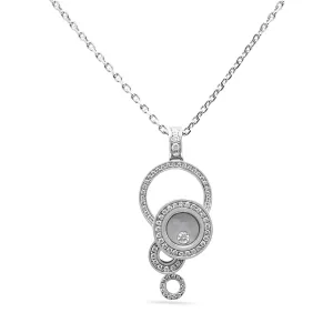Chopard Happy Diamond Bubble Pendant Necklace - 18ct White Gold