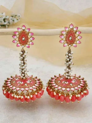 Coral Jacki Jhumkis - EOSS