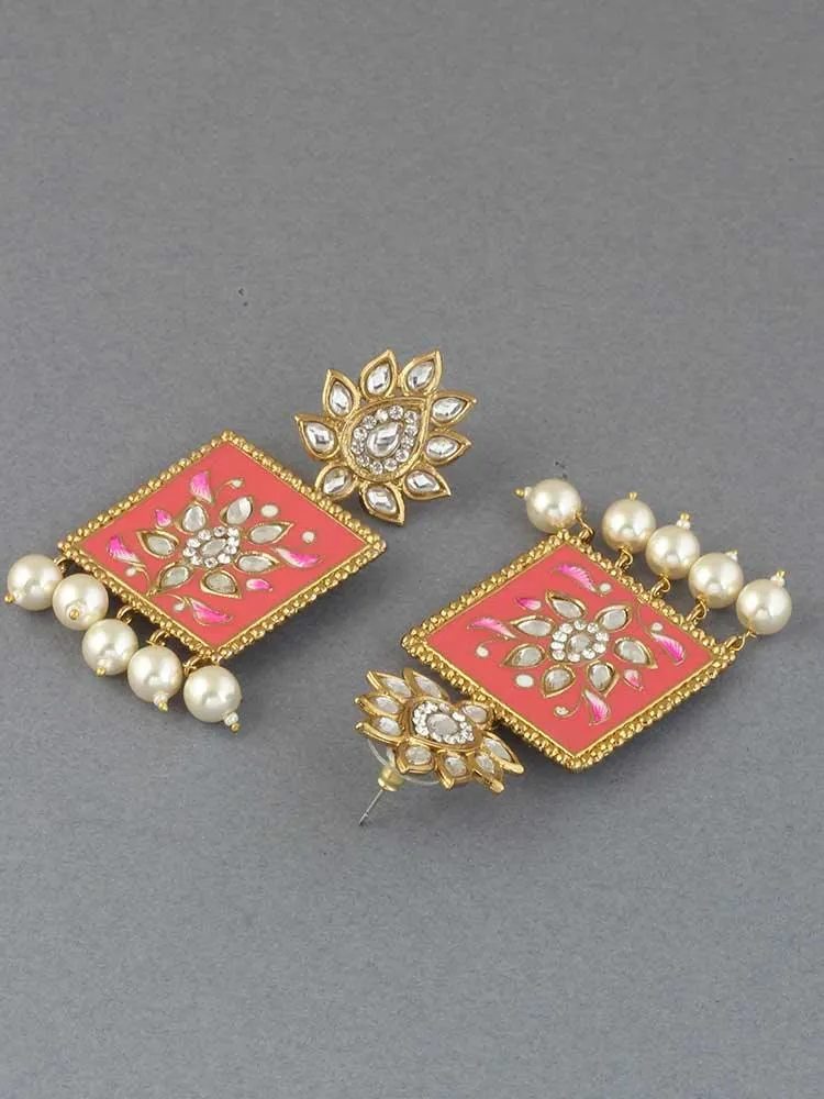 Coral Kalavati Studs