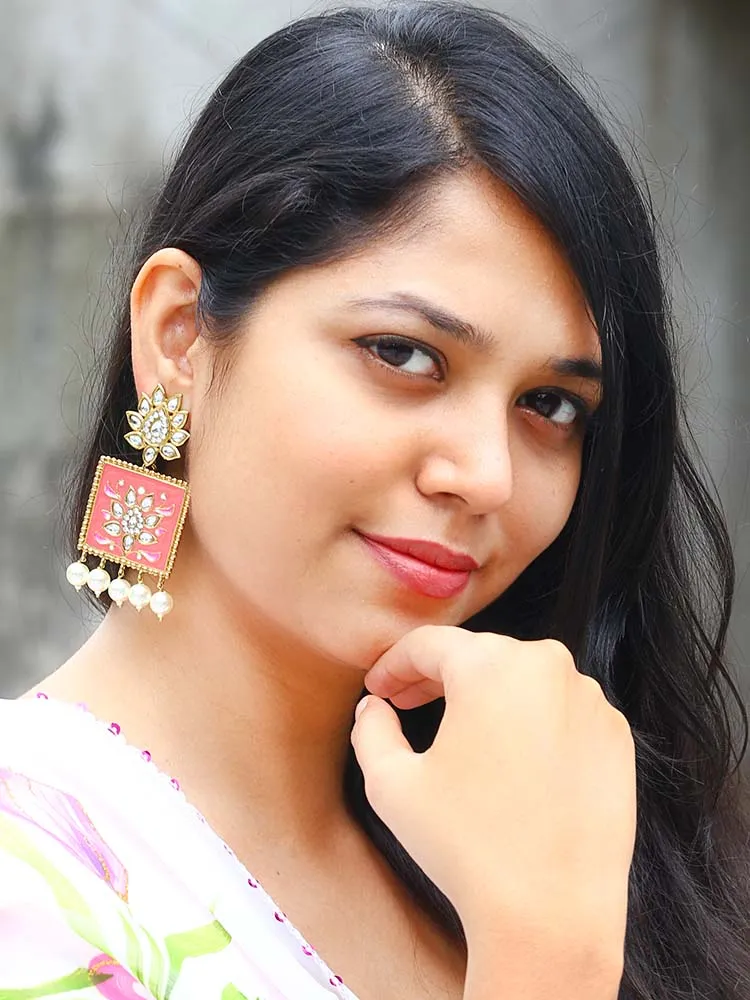 Coral Kalavati Studs