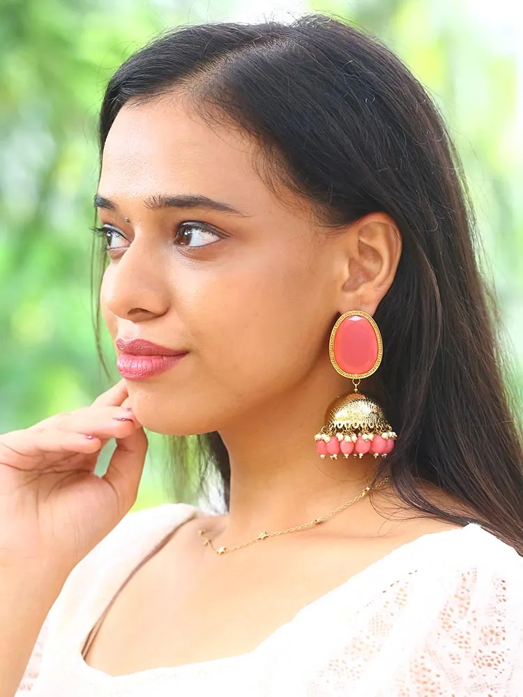 Coral Magna Shesha Jhumkis
