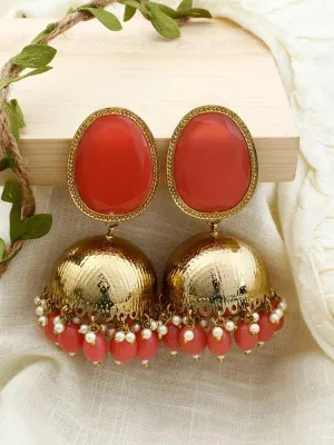 Coral Magna Shesha Jhumkis