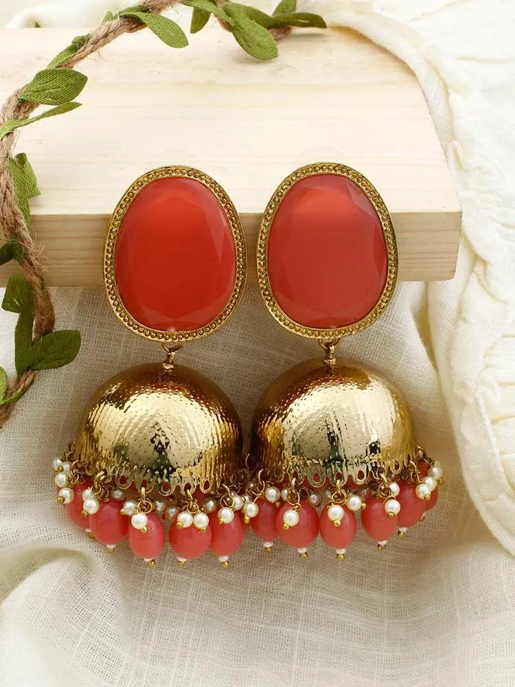 Coral Magna Shesha Jhumkis