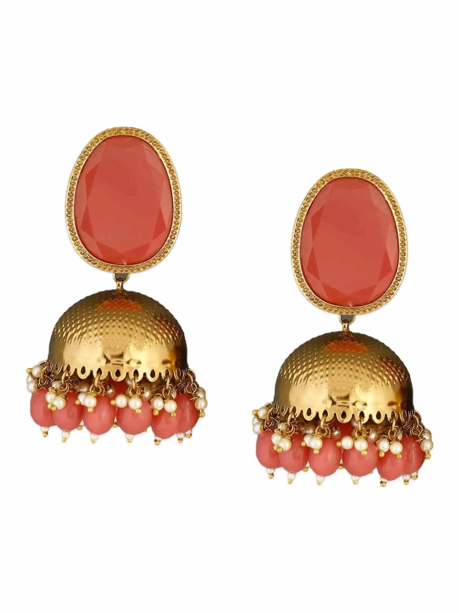 Coral Magna Shesha Jhumkis