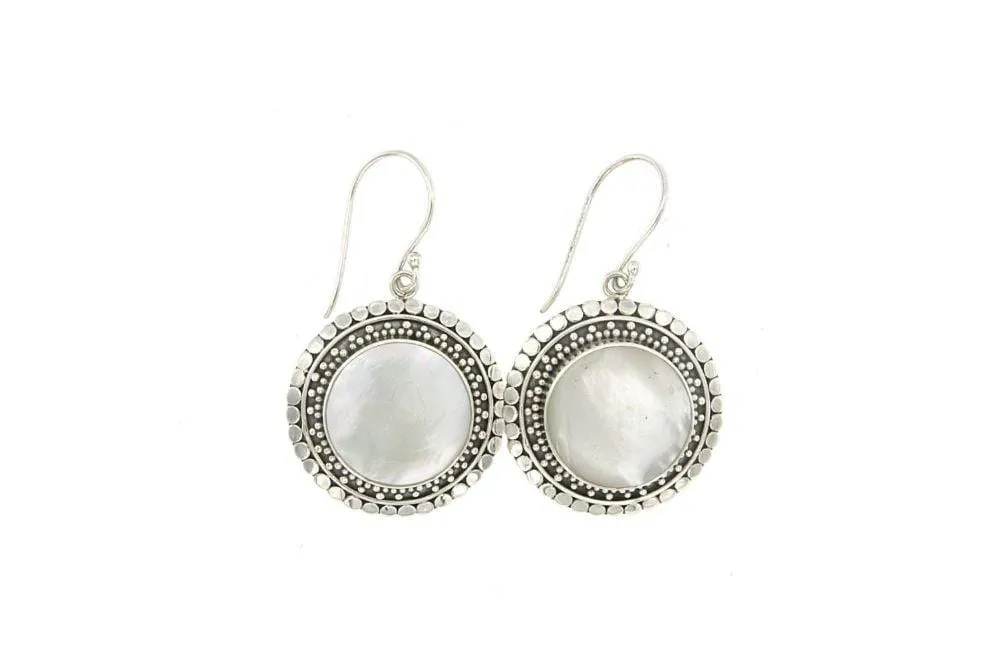 Corona Earrings- Mother Of Pearl