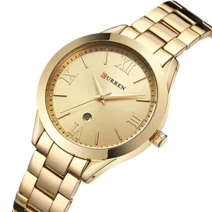 CURREN Watch Top Brand Female Bracelet Stainless Steel WristWatch Rose Gold
