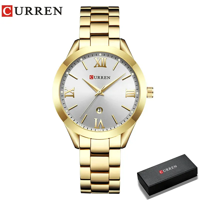 CURREN Watches Ladies 9007 Steel Bracelet Relogio Feminino Montre Femme