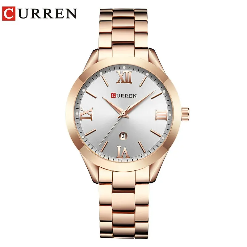 CURREN Watches Ladies 9007 Steel Bracelet Relogio Feminino Montre Femme
