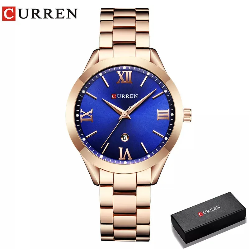 CURREN Watches Ladies 9007 Steel Bracelet Relogio Feminino Montre Femme