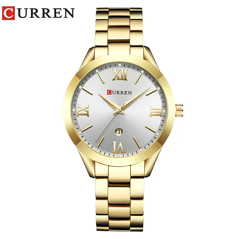 CURREN Watches Ladies 9007 Steel Bracelet Relogio Feminino Montre Femme