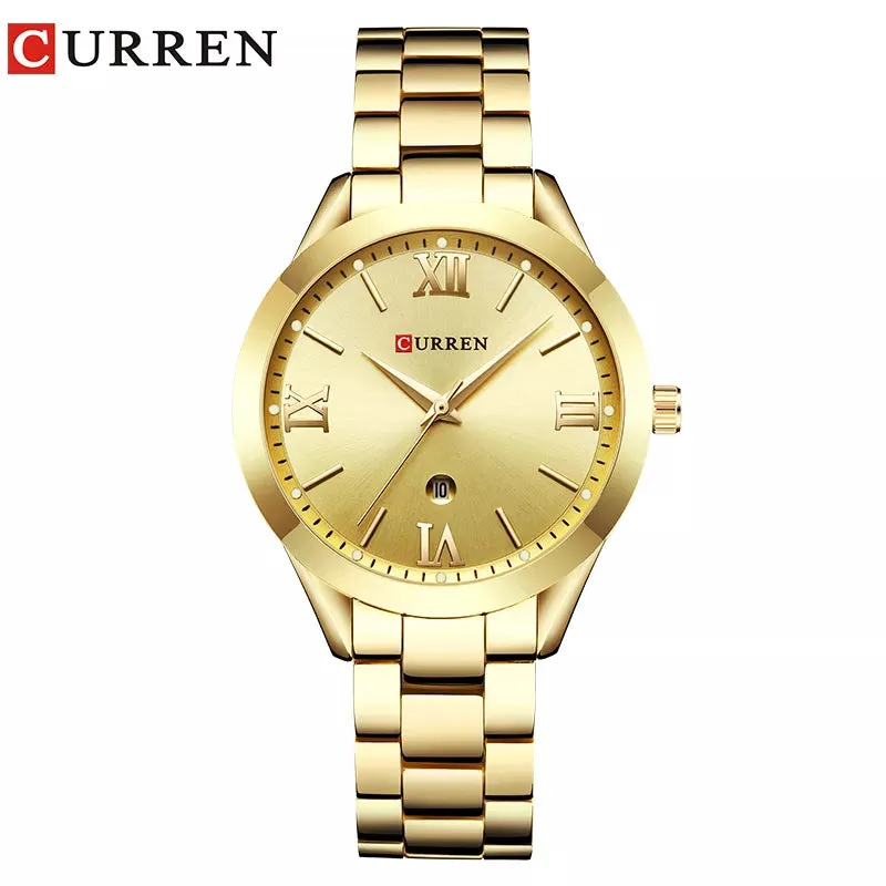 CURREN Watches Ladies 9007 Steel Bracelet Relogio Feminino Montre Femme