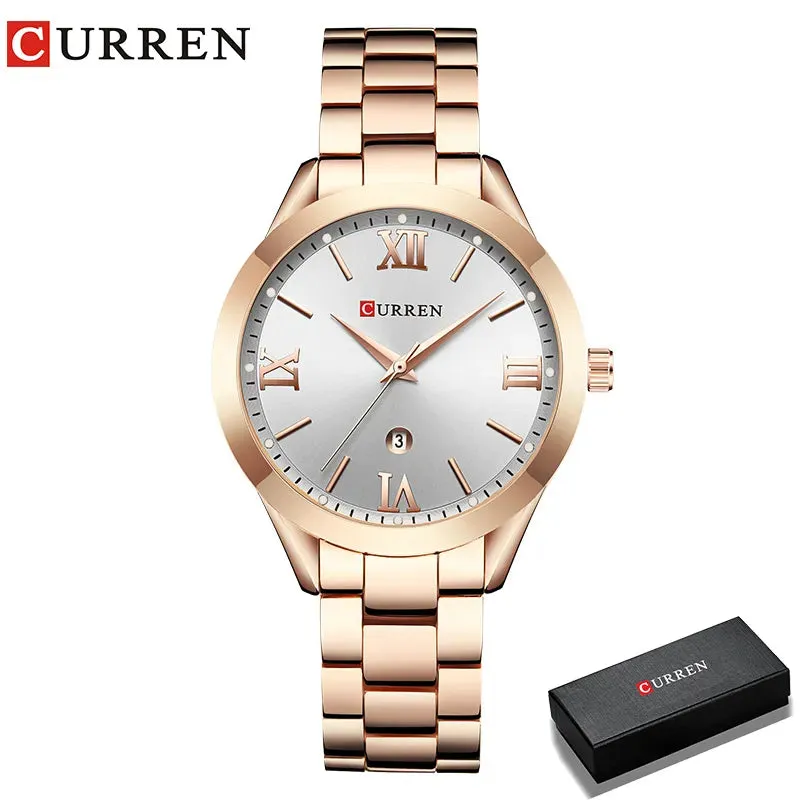 CURREN Watches Ladies 9007 Steel Bracelet Relogio Feminino Montre Femme