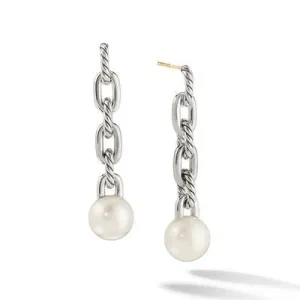 David Yurman Madison Pearl Long Drop Earrings