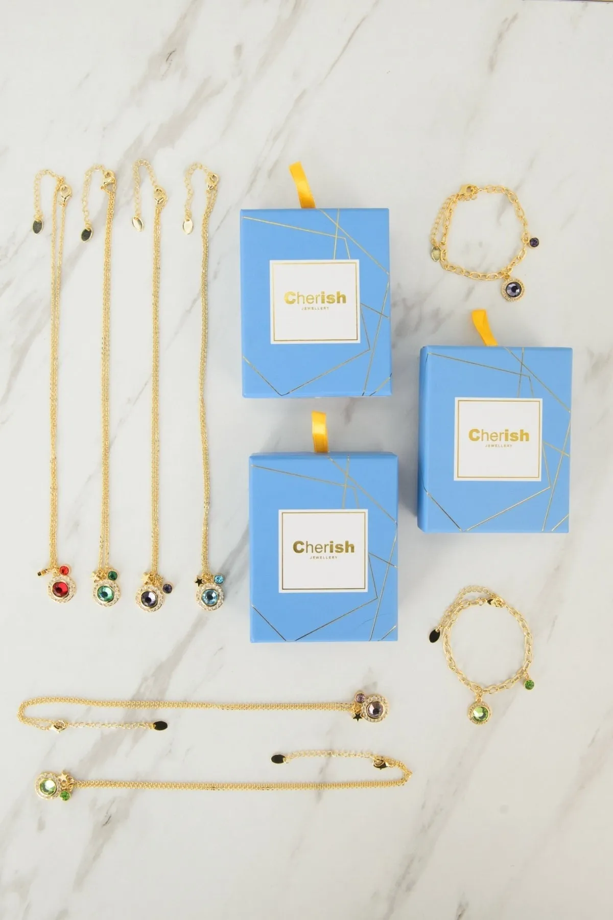 December Birthstone Charm Bracelet