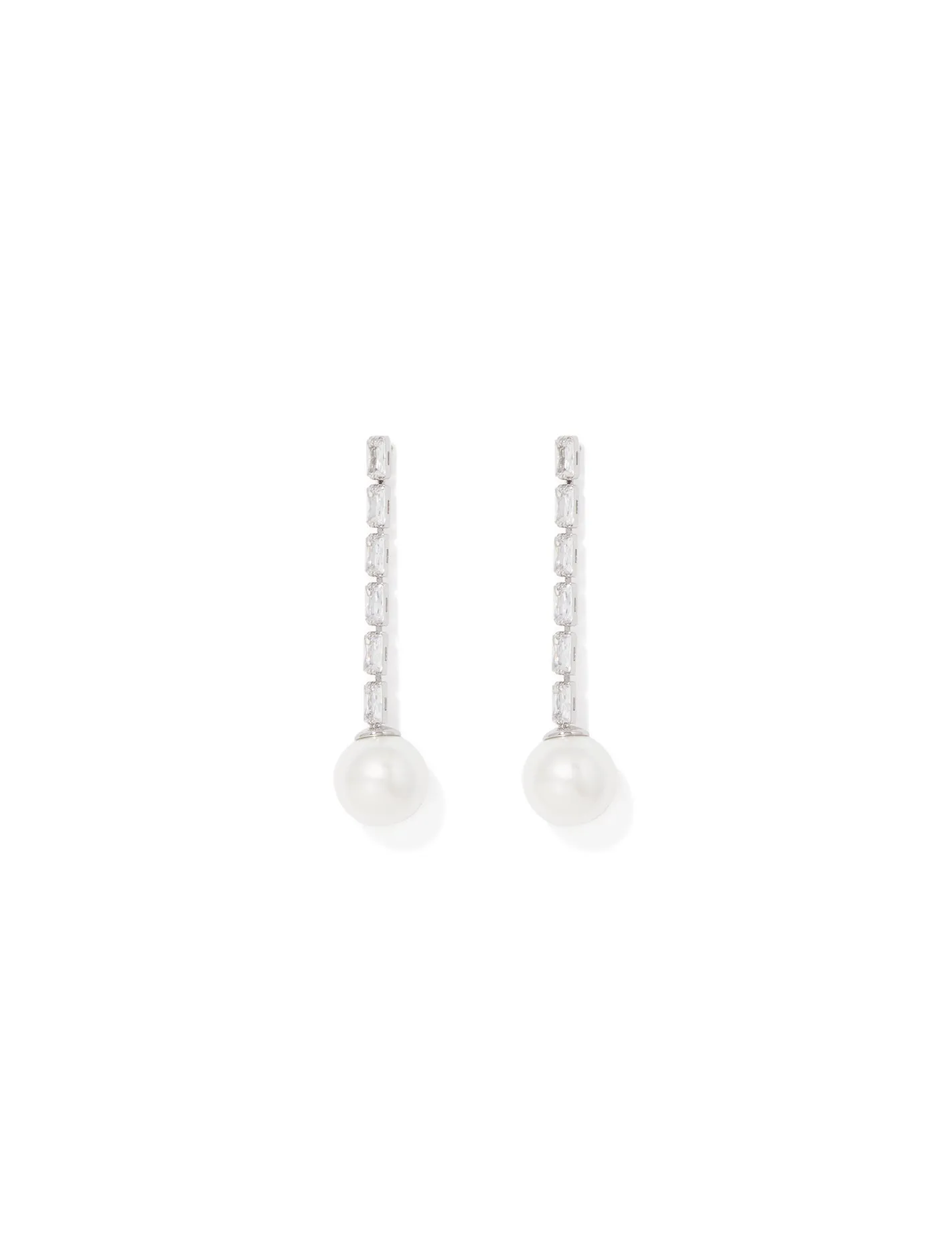 Della Fine Drop Pearl Earrings